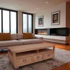 Table basse double face hévéa 125cm HELENA