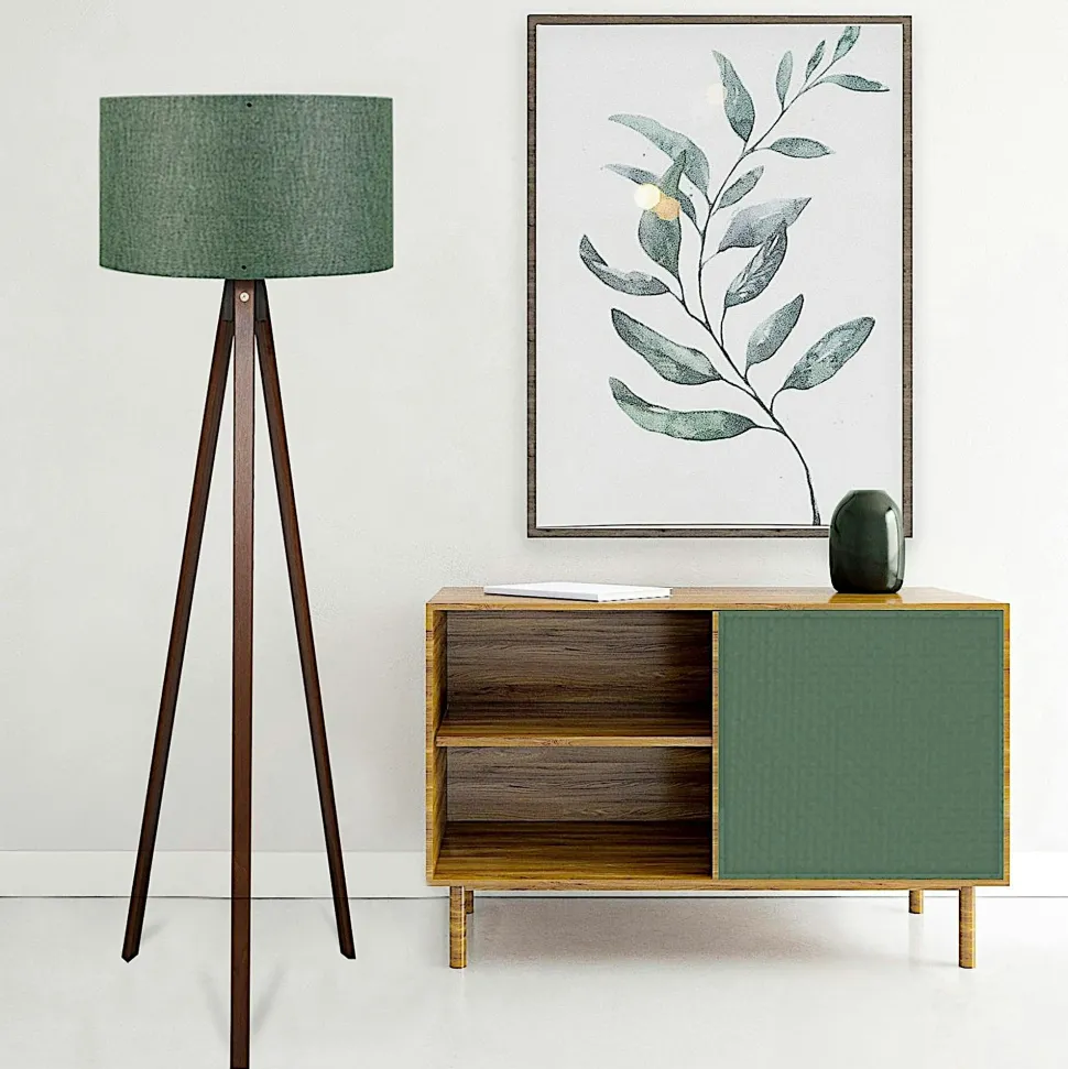 Table basse double plateau en bois de pin recyclé et verre DENVER