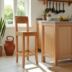 Table basse en bois clair 2 tiroirs PUERTO