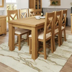 Table basse en bois clair 2 tiroirs PUERTO
