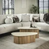Table basse en céramique forme organique (lot de 2) ASCOLI
