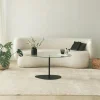 Table basse en verre, forme triangle organique TULUM