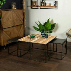 Table basse gigogne carrée DUMAI