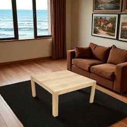 Table basse hévéa 80x80cm GALA