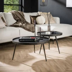 Table basse jardin acacia béton forme carrée PM HERCULE
