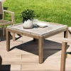 Table basse jardin acacia béton forme carrée GM HERCULE