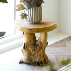 Table basse ovale teck massif recyclé BALTIMORE