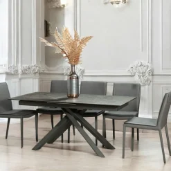 Table basse pivotante en céramique anthracite LOMBARDIE