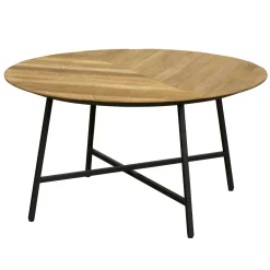 Table basse ronde en bois de teck recyclé MANADO