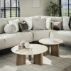 Table basse ronde en céramique (lot de 2) ASCOLI