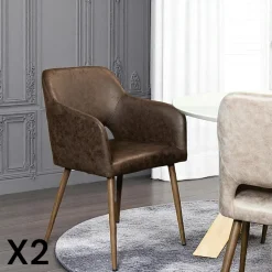Table basse ronde en céramique (lot de 2) ASCOLI