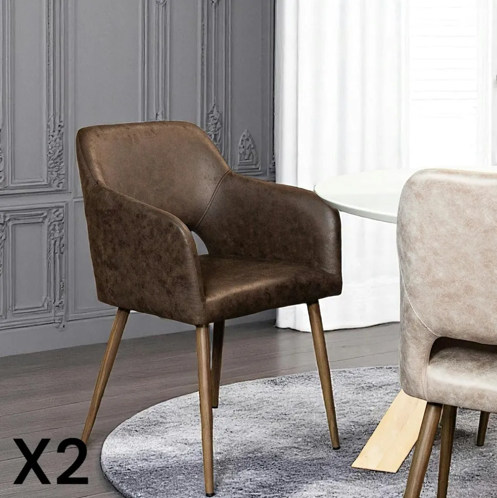 Table basse ronde en céramique (lot de 2) ASCOLI