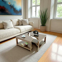 Table basse vague carrée TRADITION 85 cm