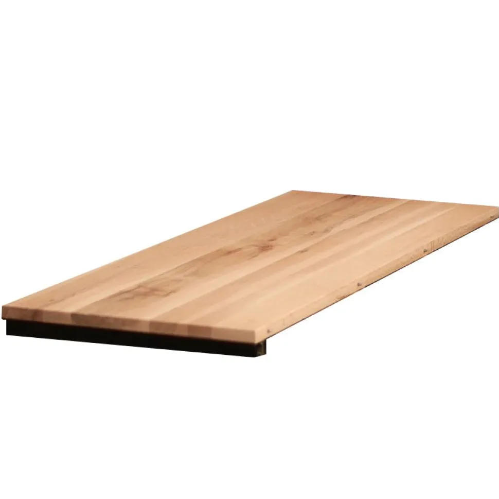 Table carrée extensible en chêne blanc 130 cm PALERME