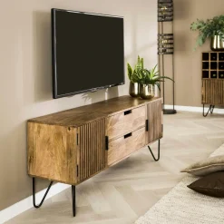 Table céramique extensible blanche marbrée 170-214 cm OTTAWA