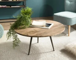 Table d'appoint triangulaire teck recyclé GM SWING
