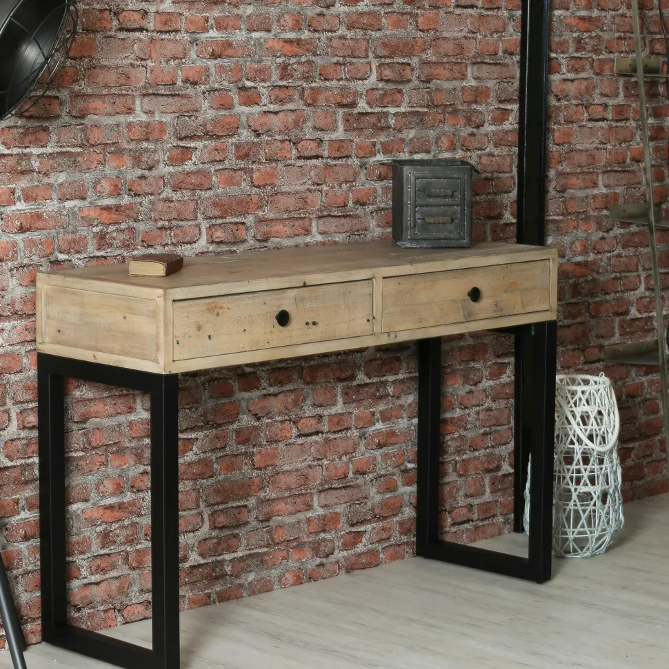 Table d'appoint triangulaire teck recyclé GM SWING