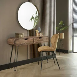 Table de chevet en bois forme oblongue NIAGARA