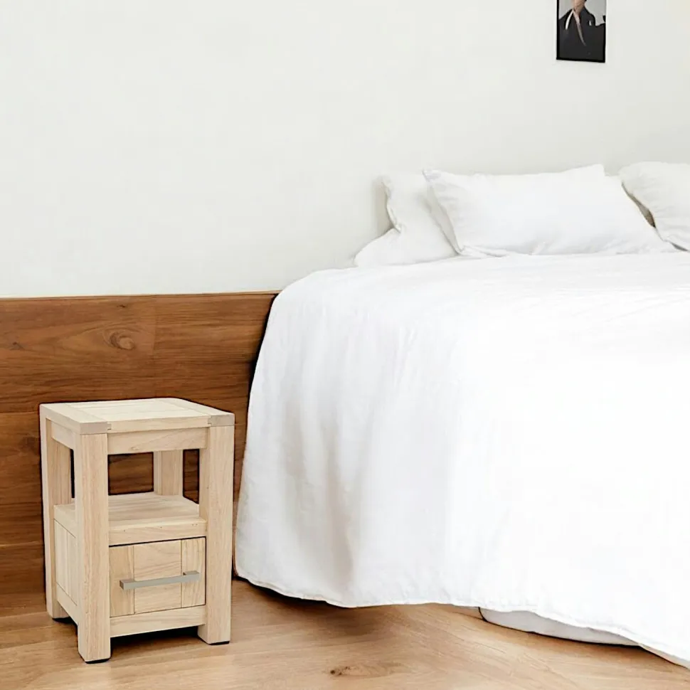 Table de chevet moderne 1 tiroir ATTAN