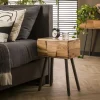 Table de chevet moderne 1 tiroir en relief MELBOURNE