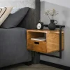 Table de chevet suspendue moderne en bois MELBOURNE