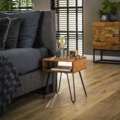 Table de chevet suspendue moderne en bois MELBOURNE