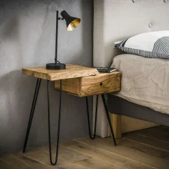 Table de chevet suspendue moderne en bois MELBOURNE