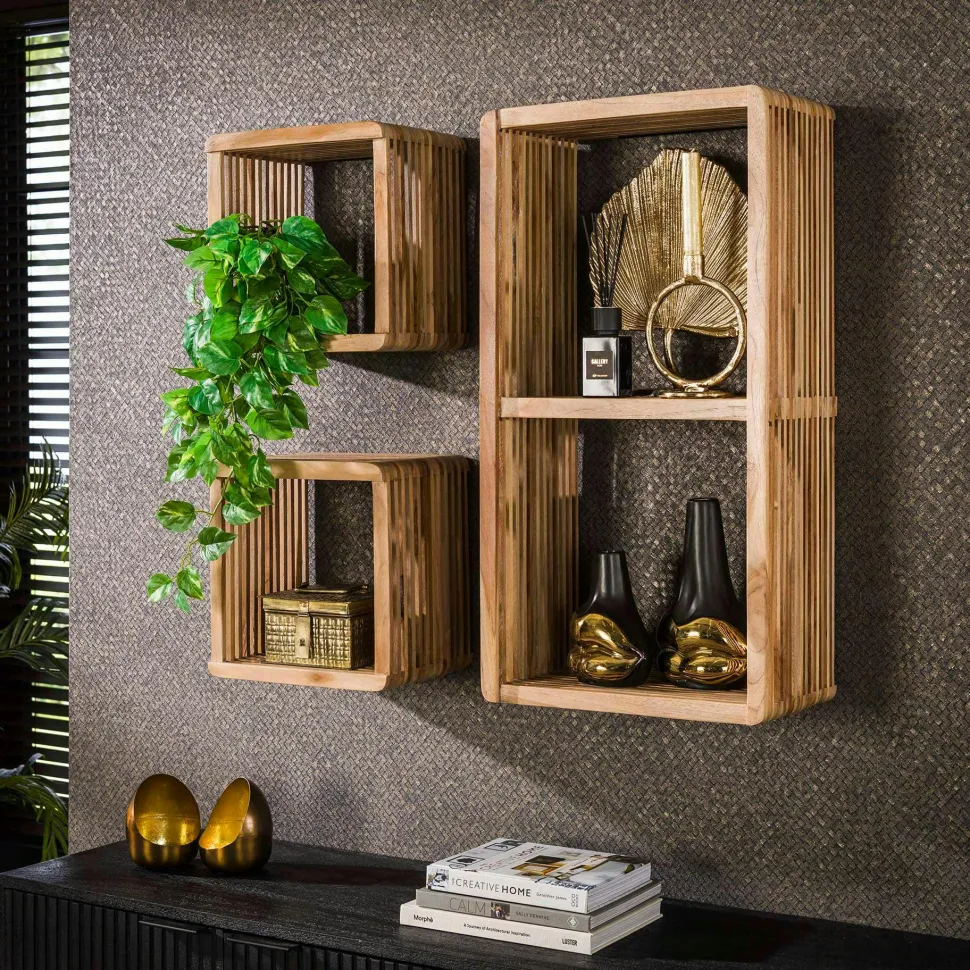 Table de chevet suspendue moderne en bois MELBOURNE