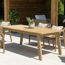 Table de jardin acacia naturel 200 cm BAHIA