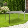 Table de jardin en aluminium finition gris sable 140 cm STOCKHOLM