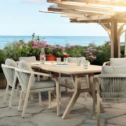 Table de jardin en bois d'acacia 220 cm IBIZA