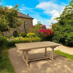 Table de jardin en Teck rectangle extensible 180/240cm SUMMER