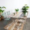 Table de jardin motif rosace 140 cm GRENADE