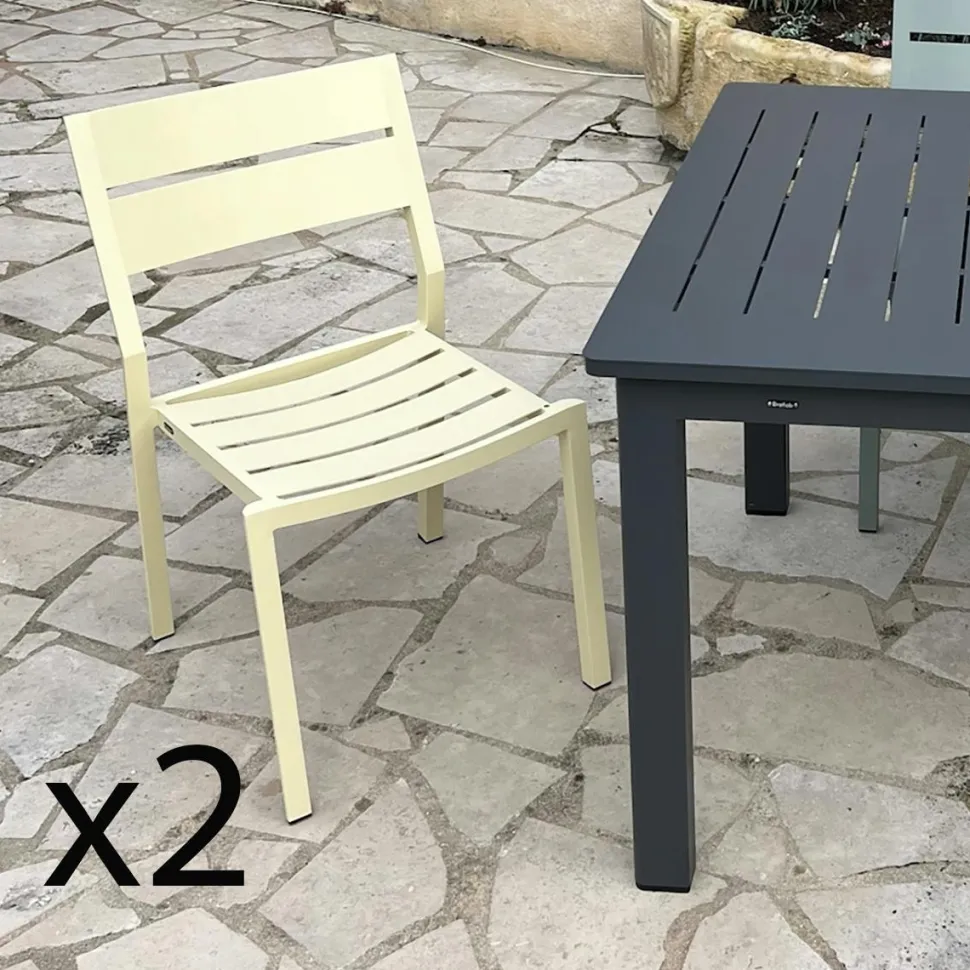 Table de jardin ronde en aluminium gris poudré Ø 130 cm STOCKHOLM