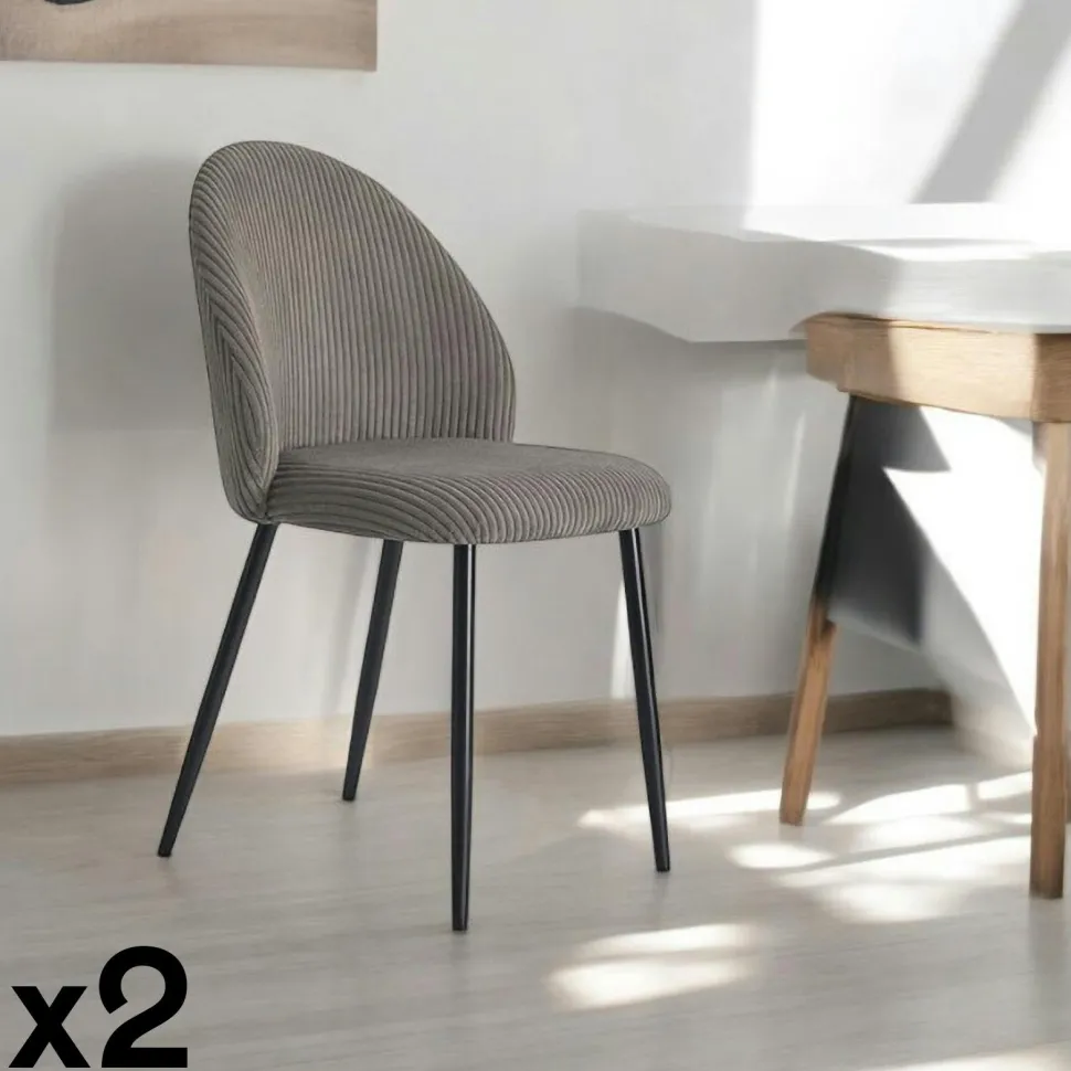 Table de nuit avec rangement effet chêne - pieds noirs JENA