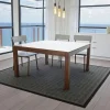 Table de repas carrée Hévéa 130x130x76cm HELENA