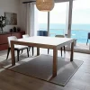 Table de repas carrée Hévéa 150x150x76cm HELENA