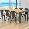 Table de Repas extensible Inspiration Indus' en Acacia et Métal 180/230x100x76cm BROOKLYN