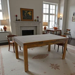 Table de repas Hévéa extensible 150/230x90x76cm OLGA