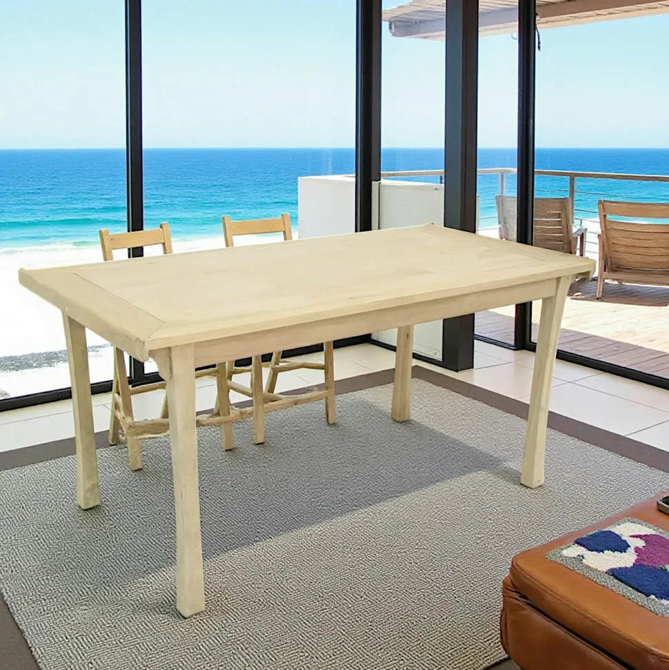 Table de repas Hévéa 150x75x74cm MAORI