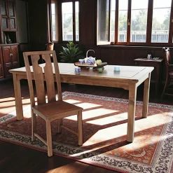 Table de repas Hévéa 180x100x75cm MAORI