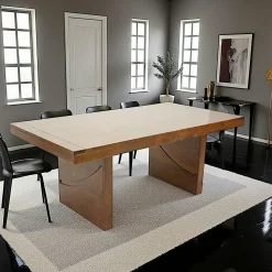 Table de repas Hévéa 190x100x76cm NIAGARA