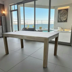 Table de repas rectangle Hévéa 160x90x76cm HELENA