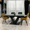 Table en céramique noire extensible 160-205 cm OTTAWA