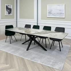 Table extensible céramique - pied origami 180-280 cm LOMBARDIE