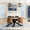 Table extensible en chêne huilé bords naturels 180 x 90 cm ETNA