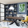 Table extensible en céramique effet rouille 180-280 cm LOMBARDIE