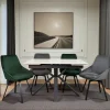 Table extensible en céramique effet terrazzo 120-180 cm VICO