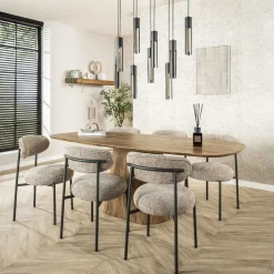 Table gigogne en bois de manguier avec plateau triangulaire (lot de 2) CREEK