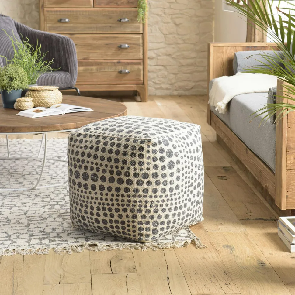 Table gigogne ronde en métal doré (lot de 2)